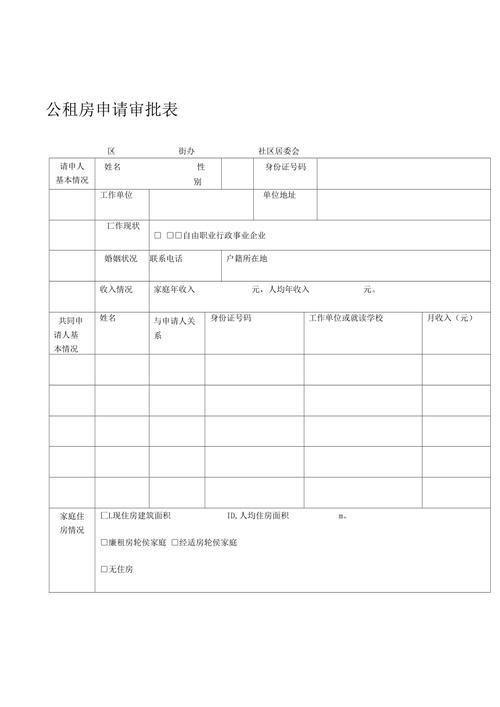 公租房申请表去哪里拿 公租房申请表在哪里拿 