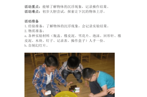 大班科学区游戏 大班科学区游戏教案